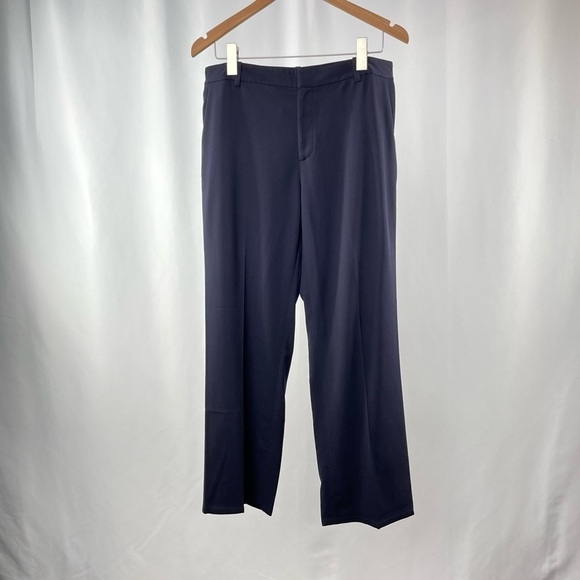Lauren Ralph Lauren Wool Blend Straight Leg Pant in Navy Size 10 - Picture 2 of 4